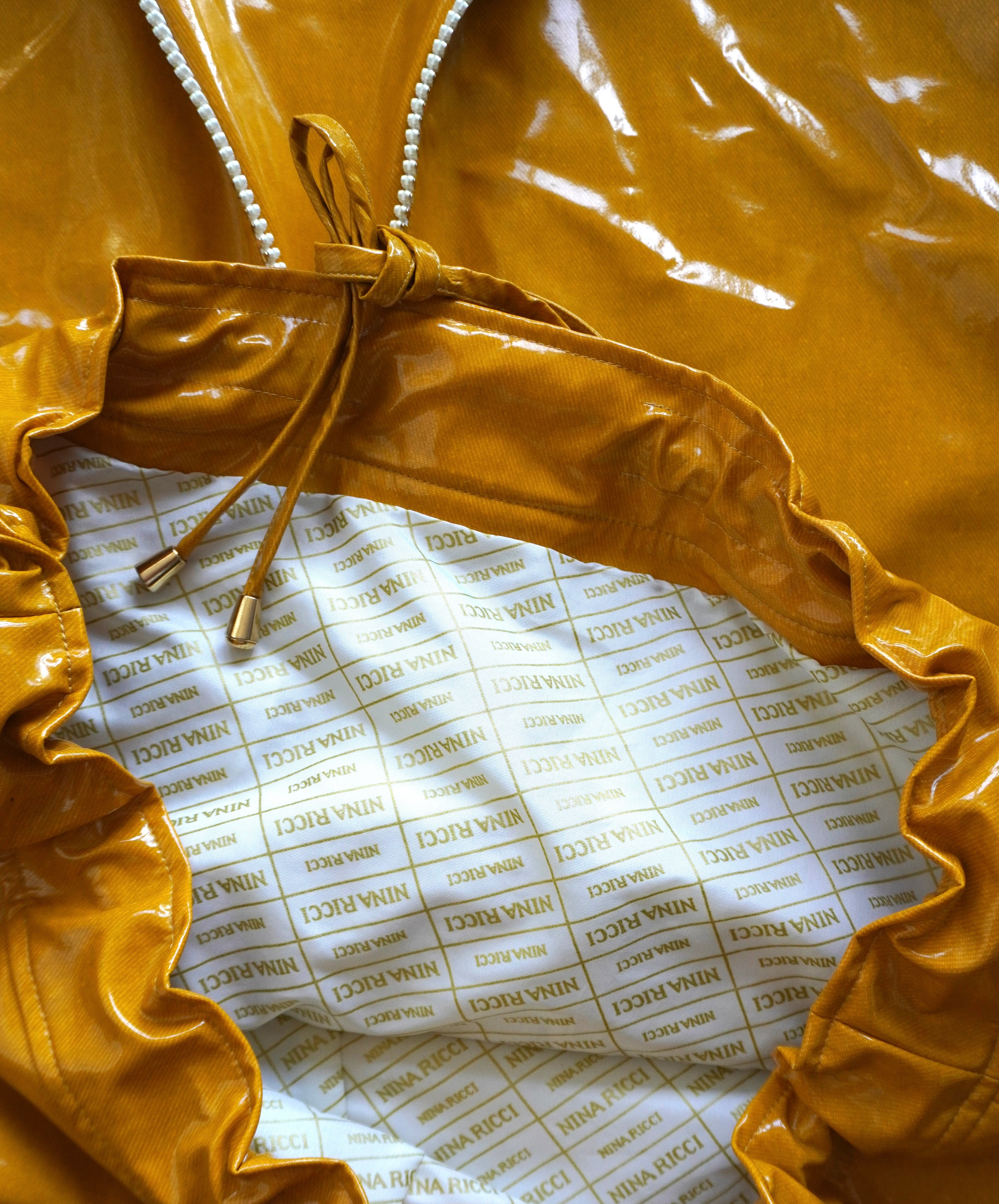 NINA RICCI YELLOW VINYL RAIN JACKET