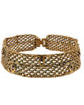 CHANEL VINTAGE MESH CHAIN CHOKER NECKLACE 1997
