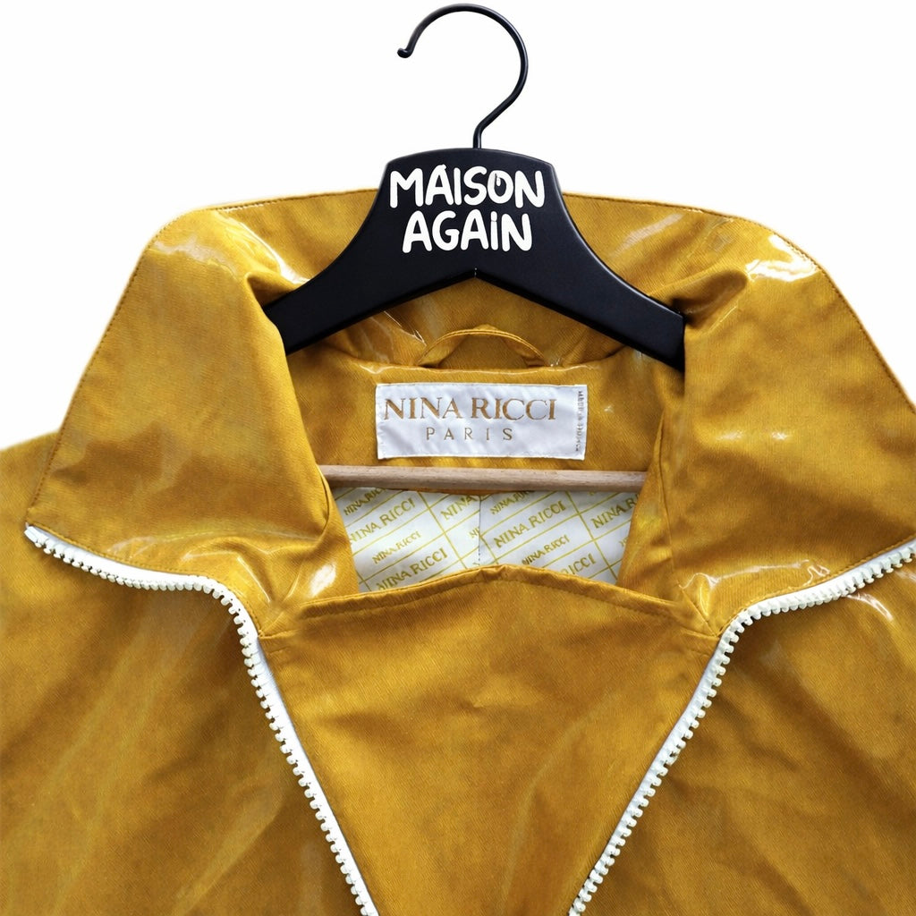 NINA RICCI YELLOW VINYL RAIN JACKET