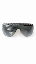 CHANEL 4160-Q Rimless Shield Chain Sunglasses
