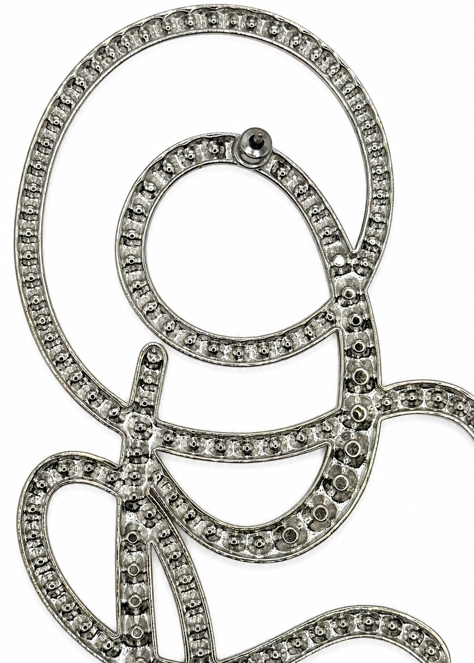 Jean Paul Gaultier - Monogram crystal-embellished earring