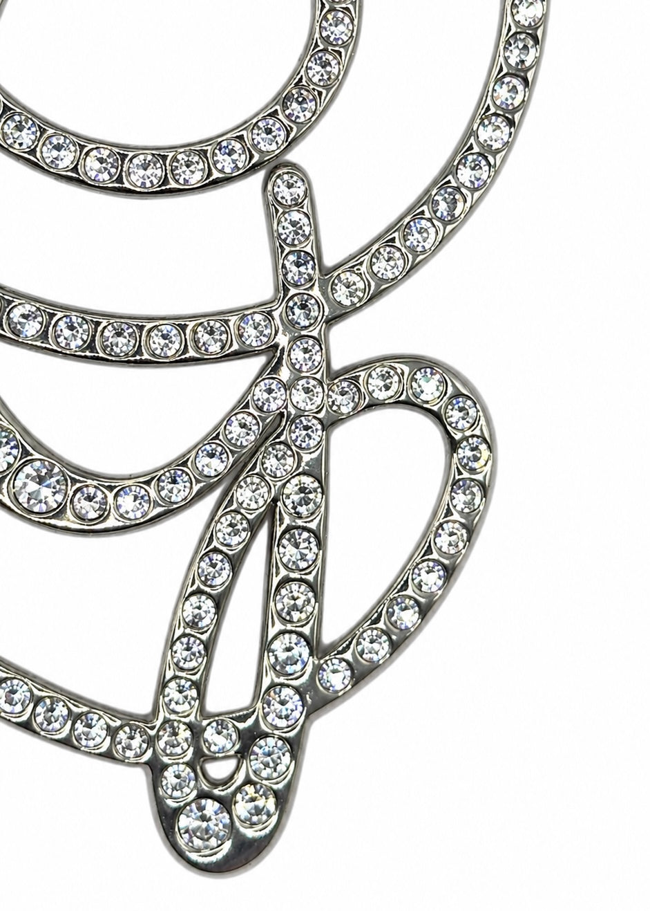 Jean Paul Gaultier - Monogram crystal-embellished earring
