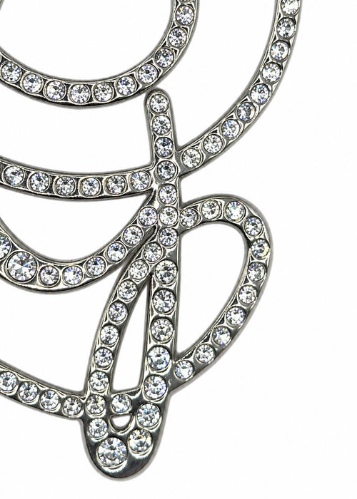 Jean Paul Gaultier - Monogram crystal-embellished earring