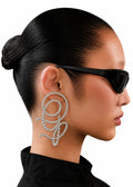 Jean Paul Gaultier - Monogram crystal-embellished earring